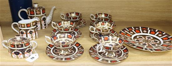A Royal Crown Derby tea service, pattern no. 1128,